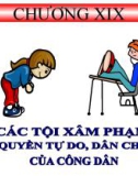 Bài giảng Các tội phạm quyền tự do, dân chủ của công dân