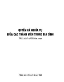 Tìm hiểu Quyền và nghĩa vụ giữa các thành viên trong gia đình: Phần 1