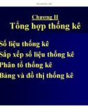 Bài giảng nguyên lý thống kê: Chương 2