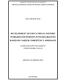 Abstract of Dissertation Education management: Development of educational support workers for persons with disabilities based on career competency approach