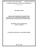 Summary of Technical Doctoral thesis: Researching methods to improve the quality of an underwater sensor array receiving signals in shallow water areas