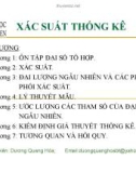 Bài giảng Xác suất thống kê: Chương 1 - GV. Dương Quang Hòa