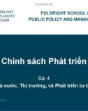 Bài giảng Chính sách phát triển - Bài 4: Nhà nước, thị trường, và phát triển tư bản