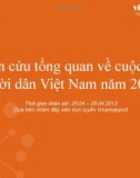 Nghiên cứu tổng quan về cuộc sống người dân Việt Nam năm 2013