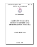 Luận án Tiến sĩ Y học: Nghiên cứu tính đa hình của một số gen liên quan đến loãng xương ở nam giới