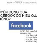 bài thuyết trình: tuyển dụng qua fac có hiệu quả không