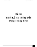 Đề tài Thiết Kế Hệ Thống Dẫn Động Thùng Trộn