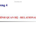 Chương 4: MÔ HÌNH QUAN HỆ - RELATIONAL MODEL