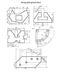 Bài tập Autocad- phần ghi kích thước