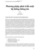 Phương pháp phát triển một hệ thống thông tin