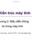 Bài giảng Kiến trúc máy tính: Chương 2 - ThS. Lê Văn Hùng