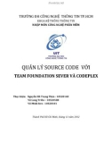 QUẢN LÝ SOURCE CODE VỚI TEAM FOUNDATION SEVER VÀ CODEPLEX