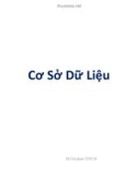 Bài giảng Cơ sở dữ liệu - Bài 1: Các khái niệm của một hệ CSDL