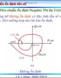 Bài giảng lý thuyết điều khiển tự động - Khảo sát tính ổn định của hệ thống part 10