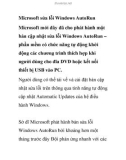 Microsoft sửa lỗi Windows AutoRun