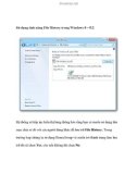 Sử dụng tính năng File History trong Windows 8 – P.2