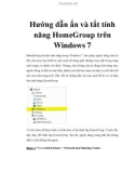 Hướng dẫn ẩn và tắt tính năng Home