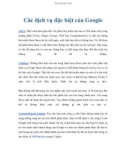 Các dịch vụ đặc biệt của Google