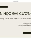 Bài giảng Tin học đại cương: Chương 1 - ThS. Nguyễn Lê Minh