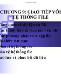 Chương 9: Giao tiếp với hệ thống File