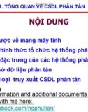 Bài giảng Tổng quan về CSDL phân tán