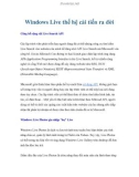 Windows Live thế hệ cải tiến ra đời