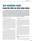 Xu hướng mới trong bảo đảm an ninh năng lượng