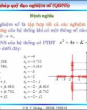 Bài giảng lý thuyết điều khiển tự động - Khảo sát tính ổn định của hệ thống part 4