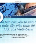 Tiểu luận: Phân tích các yếu tố văn hóa chính thúc đẩy việc thực thi chiến lược của Vietinbank