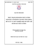 Tóm tắt luận án Tiến sĩ Y học: Thực trạng đảm bảo chất lượng giáo dục các cơ sở đào tạo bác sĩ đa khoa, đề xuất và thử nghiệm một số tiêu chí đánh giá chất lượng đào tạo