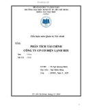 Tiểu luận Quản trị Tài chính: Phân tích tài chính công ty cổ phần cơ điện lạnh REE