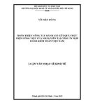 Luận văn Thạc sĩ Kinh tế: Giải pháp hoàn thiện công tác đánh giá kết quả thực hiện công việc của nhân viên tại Công ty Hợp danh Kiểm toán Việt Nam