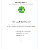 Tiểu luận tốt nghiệp Hệ thống thông tin địa lý: Ứng dụng GIS và thuật toán nội suy đánh giá chất lượng nước sông Sài Gòn năm 2010