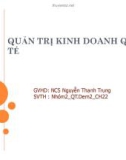 Thuyết trình: Quản trị tài chính quốc tế