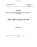 Báo cáo nghiên cứu nông nghiệp DỊCH TẢ HEO (DTH): PHÁT TRIỂN VẮC XIN DỊCH TẢ HEO MỚI - MS8 