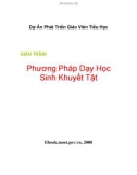 Giáo trình Phương pháp dạy học sinh khuyết tật