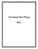 Cầu thang theo Phong thủy