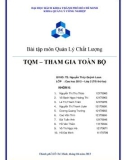 Bài tập quản lý chất lượng: TQM - tham gia toàn bộ