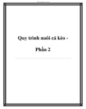 Quy trình nuôi cá kèo Phần 2