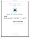 Tiểu luận Quản trị thay đổi và phát triển tổ chức: Ứng dụng ERP tại công ty Vissan