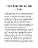 Cách bón bùn ao cho chuối