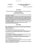 Quyết định số 84/2007/QĐ-BTC