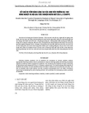 Báo cáo nông nghiệp: KếT QUả ĐO TIềM NĂNG SáNG TạO CủA SINH VIÊN TRƯờNG ĐạI HọC NÔNG NGHIệP Hà NộI QUA TRắC NGHIệM NGÔN NGữ CủA K.J SCHOPPE