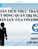 Tiểu luận: Phân tích thực trạng hoạt động quản trị nguồn nhân lực của Vinamilk