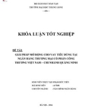 Khóa luận tốt nghiệp: Giải pháp mở rộng cho vay tiêu dùng tại Ngân hàng thương mại cổ phần Công thương Việt Nam – Chi nhánh Quảng Ninh