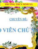 Chuyên đề: Giáo viên chủ nhiệm