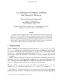 Báo cáo toán học: A q-analogue of Graham, Hoffman and Hosoya’s Theorem