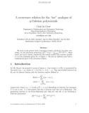 Báo cáo toán học: A recurrence relation for the “inv” analogue of q-Eulerian polynomials