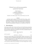 Báo cáo toán học: Colored trees and noncommutative symmetric functions