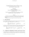 Báo cáo toán học: A simple bijection between binary trees and colored ternary trees